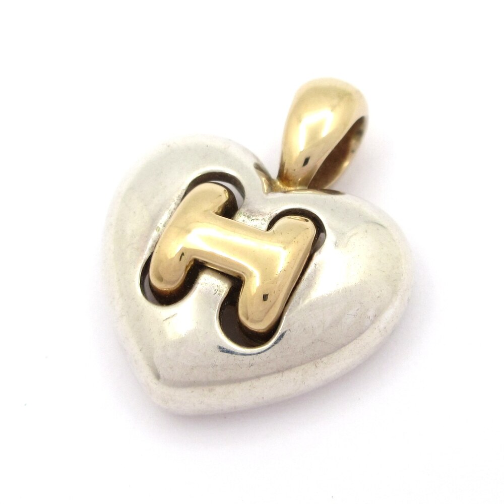 Hermès Olymp Heart Pendant Head Silver 18K